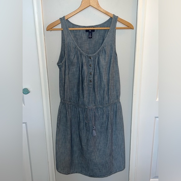 GAP Factory Dresses Gap Chambray Dress Poshmark